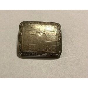 Hayward Belt Buckle Ornate Brass VTG MCM Art Deco Slide Belt Buckle Marked